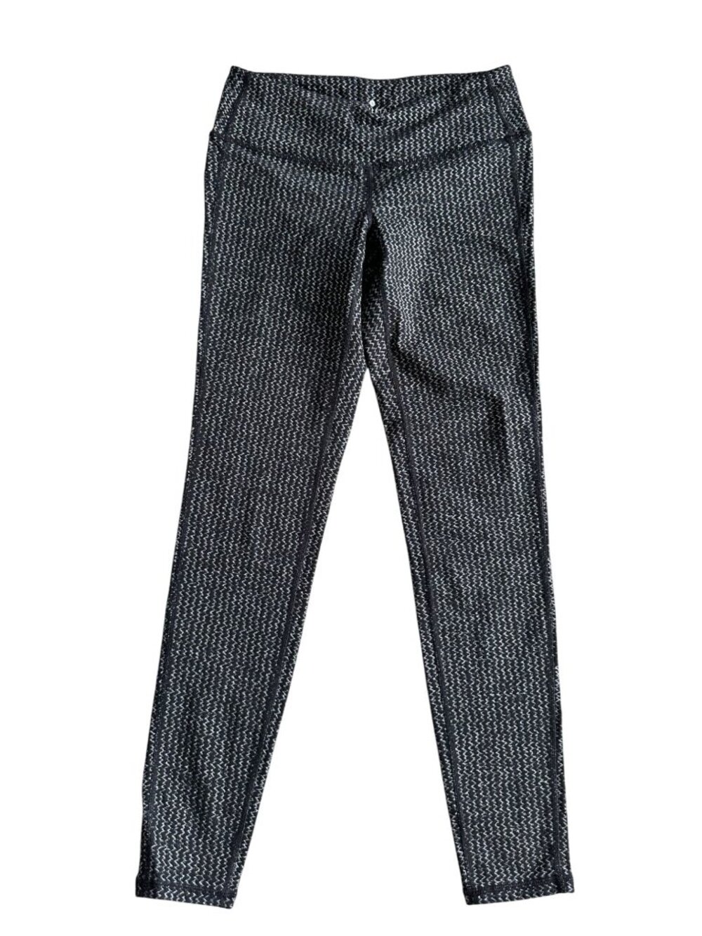 ATHLETA Black Patterned Workout Leggings Size Small